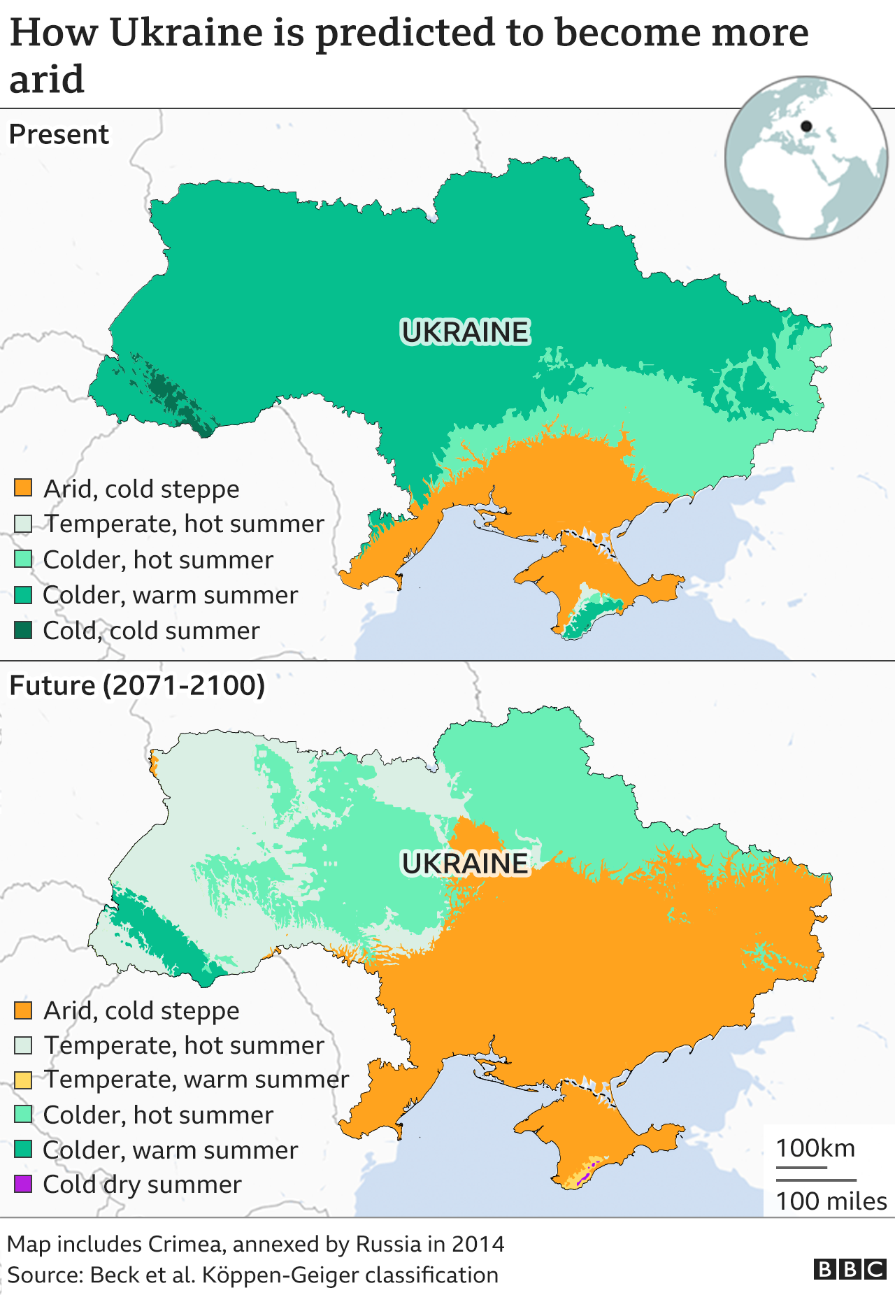 Как Украина собирается стать более засушливой